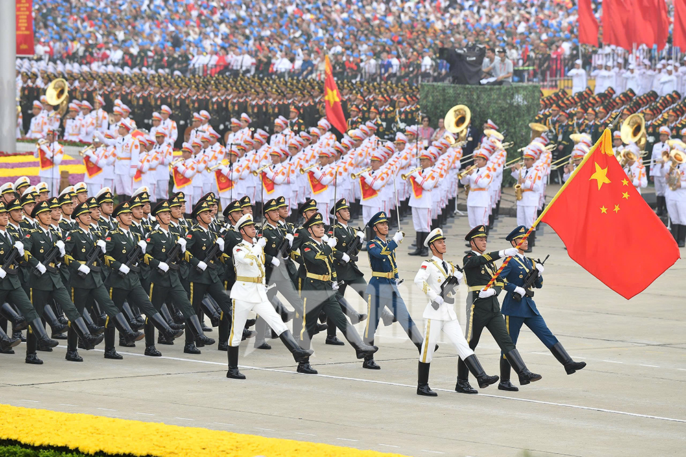 Khối Quân đội nước ngoài tham gia Lễ kỷ niệm, diễu binh, diễu hành 